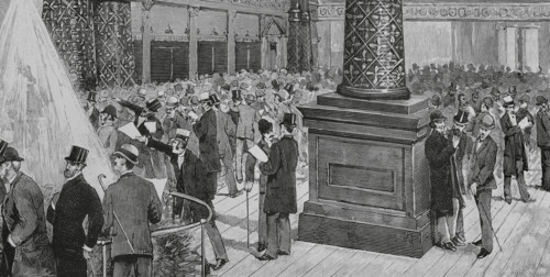 New Orleans, United States. New Orleans Cotton Exchange building, opened in May 1883. Interior view