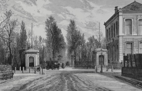 Amsterdam, Netherlands. Entrance to the zoo, founded in 1838 by Gerard Westerman, J.W.H. Werlemann