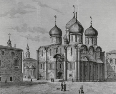 Moscow, Russia. Cathedral of the Dormition, also called Cathedral of the Assumption. It was built