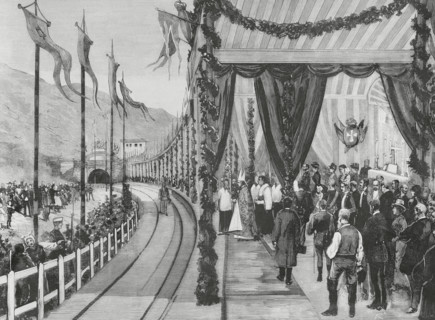 History of Spain. Leon-Gijon railway line or Asturias railway line. It connected Asturias with the