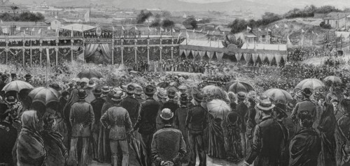 Southern Guatemala Railway. Official inauguration of the railway from Guatemala City to Amatitlan