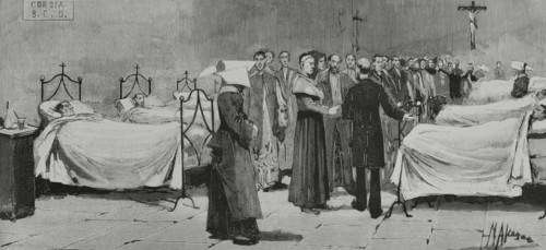 Italy. Naples. Cholera epidemic. Cardinal-Archbishop Sanfelice (Guglielmo Sanfelice d'Acquavella)