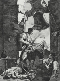 Heroic defence of the tower of Saint Augustine in Zaragoza in the Peninsular War. Episode that took