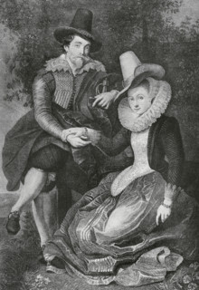 Peter Paul Rubens (1577-1640). Flemish Baroque painter. Engraving after a painting by Rubens