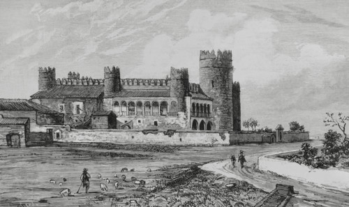 History of Spain. Zafra, Badajoz province, Extremadura. Palace of the Dukes of Feria or Castle of