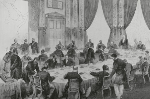 Berlin Conference (15 November 1884 to 26 February 1885). German Chancellor Otto von Bismarck