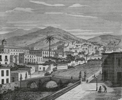 Las Palmas de Gran Canaria, Gran Canaria, Canary Islands, Spain. View of the Plaza del Principe