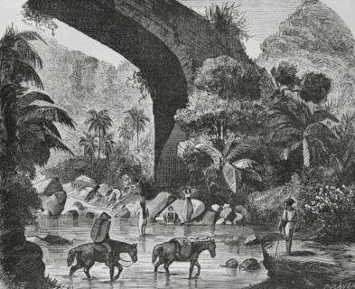 Manila, Luzon island, Philippines. Majayjay, province of Laguna. View of the Puente del Capricho