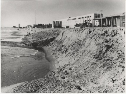 Marina di Massa, Italy, the erosion of the beach