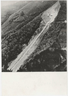 Giazza Wood landslide settlement. Italy,