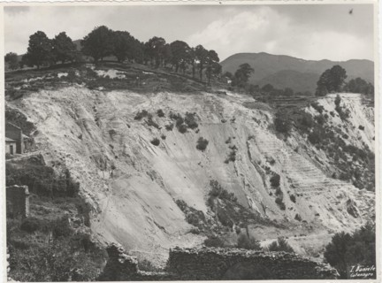 A landslide triggered by the agricoltural use of the soil