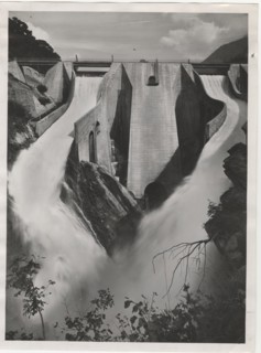 Poglia Dam and reservoirs. Cedegolo, Italy