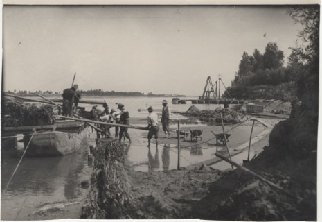 Po River land reclamation works