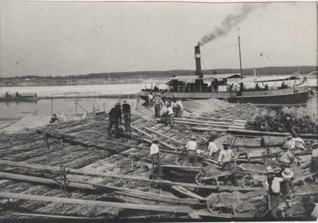 Po River land reclamation works
