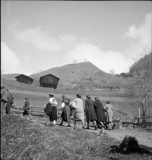 On the way to the Voters meeting in Schanfigg 1941.