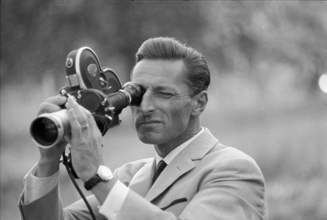 Ferdy Kubler as cameraman, Oetwil 1965.