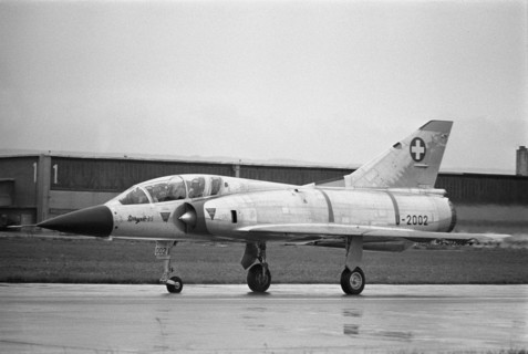 Mirage on runway, Payerne 1966.