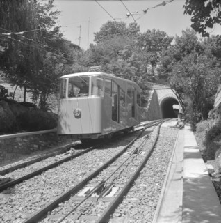 New cableway in Lugano 1955.