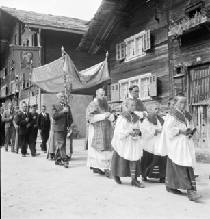 Religious festival St. Peter and Paul in Vals, 1942.
