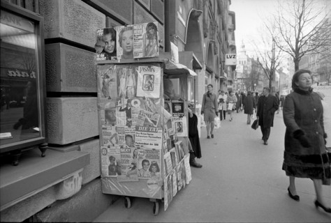 Newsstand in Zurich, 1971.