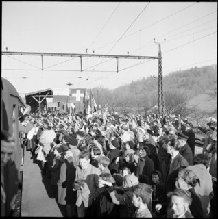 Reception of member of Federal Council Paul Chaudet, 1954.