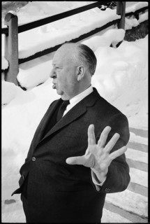 Alfred Hitchcock in St. Moritz in 1967.
