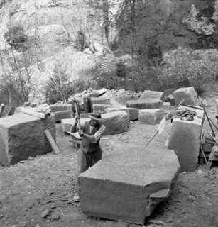 Sandstone quarry near Berne; 1941.