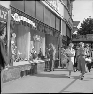 Passers-By on Bahnhofstrasse Zurich, 1952.
