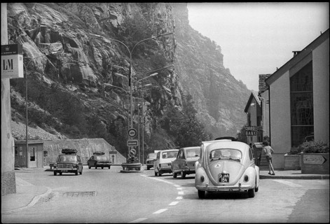 Simplon pass road at Gondo 1971.
