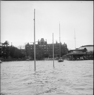 Zurich, heavy storm brought ships to sink; 1962.