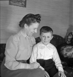 Mother and son, 1941.