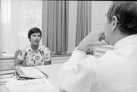 Teenager at the doctor's practice 1973.
