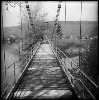 Nidau, renovated suspension bridge; 1960.