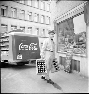 Coca-Cola delivery truck, 1950.