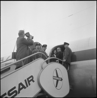 Max Petitpierre before leaving; 1957.