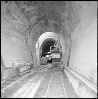 Railway Tunnel Construction near La Praille/Genf, 1957.