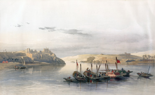General view of Esouan and the island of Elephantine