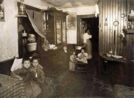 Crowded Italian house