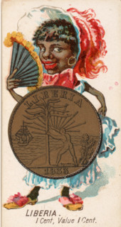 Coins from various countries with symbolic people