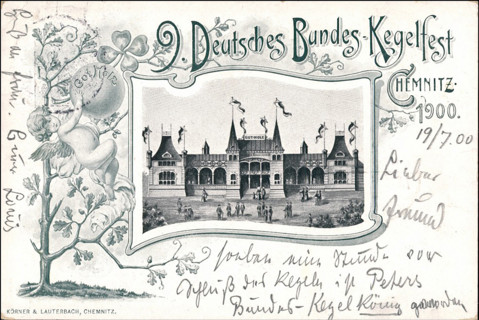 German Bowling Festival in Chemnitz in 1900