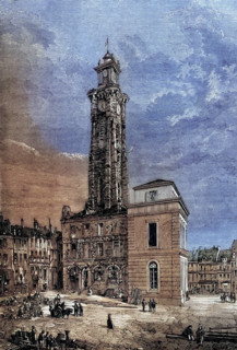 The Belfry of Valenciennes. a city in the Nord department in northern France. The site of a siege