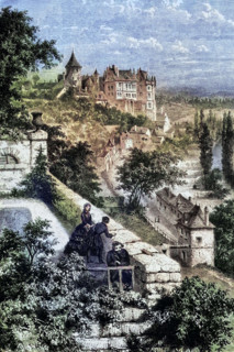 The Chateau de Chateaudun. a castle in the town of Chateaudun in the French department of
