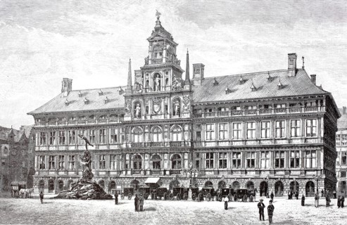 The Town Hall in Antwerp.