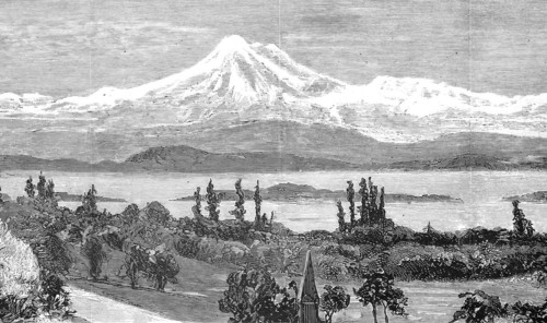 Mount Baker and San Juan Island.