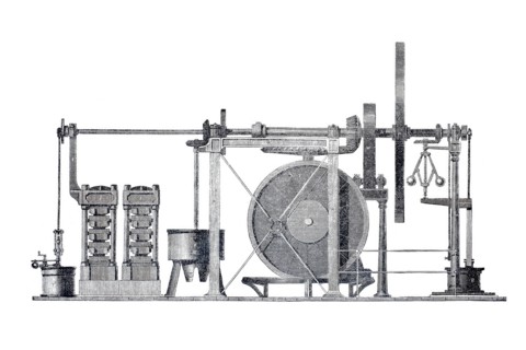 Portable oil mill.