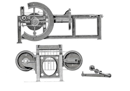 Sugar cutting machine.