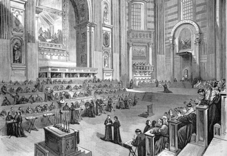 The Council Hall in St. Peter's Basilica.