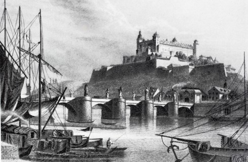 Marienburg Fortress in Wurzburg in the Middle Ages.