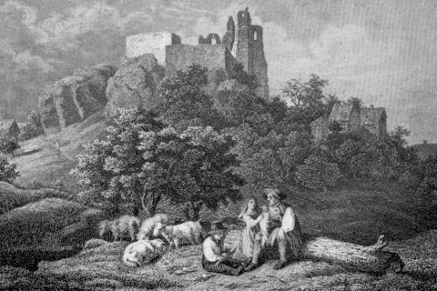 Altenstein Castle in the Middle Ages.