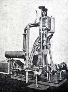 Steam engine.